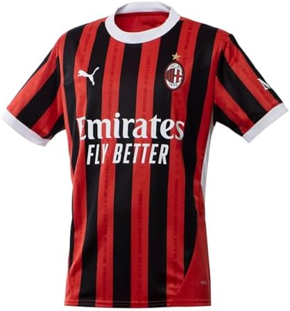 Amazon.com: PUMA Men's 2021-22 AC Milan Home Replica Jersey (Tango
